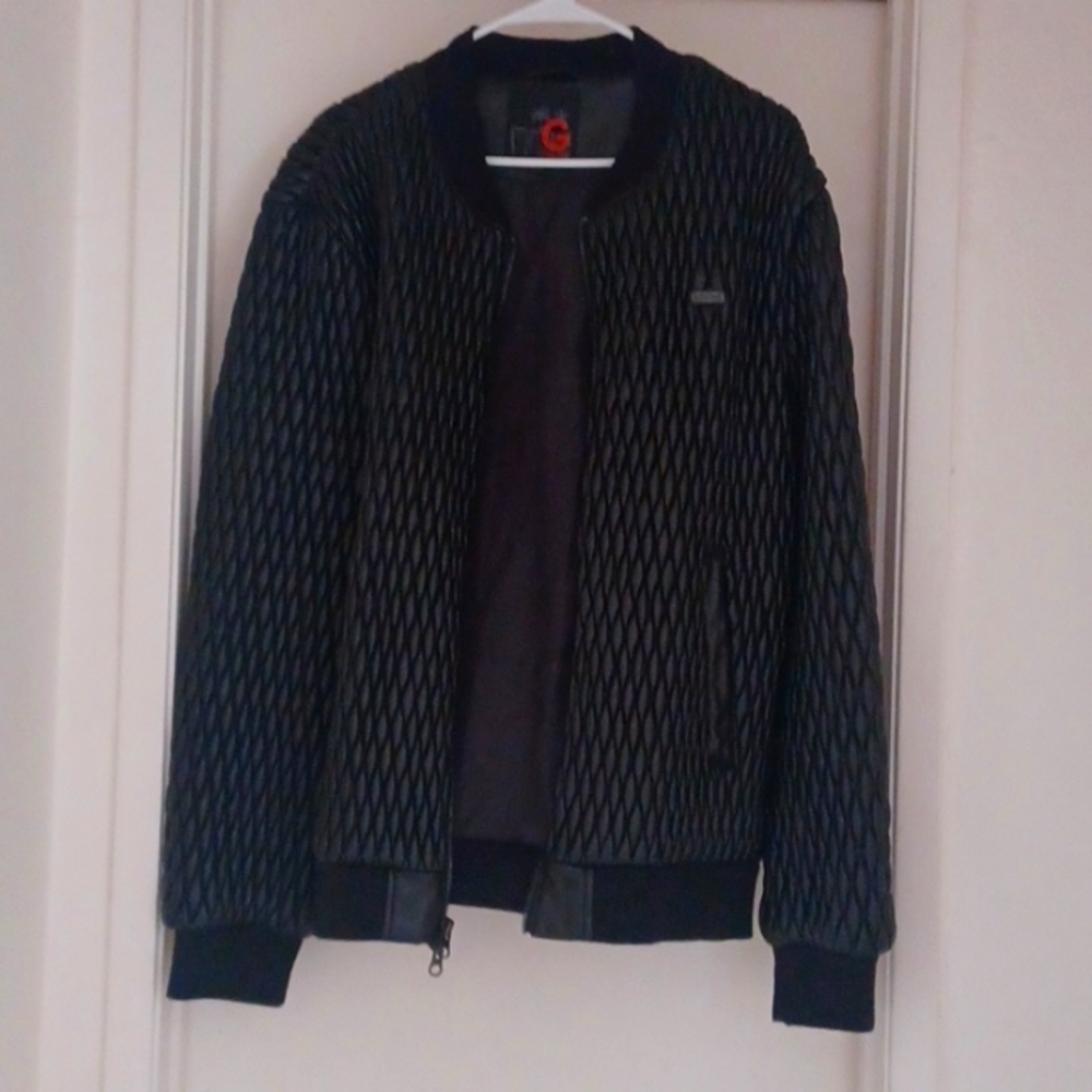 ❤️Like NEW GUESS Black Jacket with Pockets, double zipper, Unisex, Holiday,